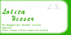 lolita wieser business card